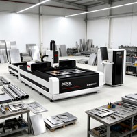 Machine de découpe laser à fibre haute précision Derek 3015L CNC avec table d'échange pour acier inoxydable, aluminium et acier au carbone