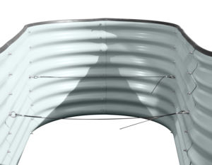 Boîte de jardinière surélevée <span class=keywords><strong>en</strong></span> métal galvanisé pour fleurs potagères - Product Image 5