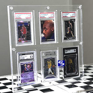 Porte-cartes gradué en acrylique transparent personnalisé SYP pour BGS 9.5 Vince Young 2006 Sage Aspire # Présentoir pour 3 cartes de <span class=keywords><strong>rookie</strong></span>, <span class=keywords><strong>6</strong></span> emplacements pour cartes classées - Product Image 1