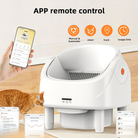 Bac à litière pour chat entièrement automatique, grande capacité, toilette intelligente pour chat, nettoyage électrique entièrement automatique du bac à litière