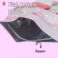 Pochette alimentaire écologique personnalisée, paquet de sacs zip-lock pour la nourriture, pochette à fond plat, sac de nourriture pour animaux de compagnie
