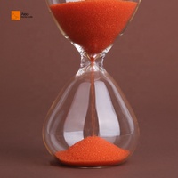 ALEO Home Meilleure Vente Sablier Classique Rouge en Cristal 3min 5min avec logo ou sans logo