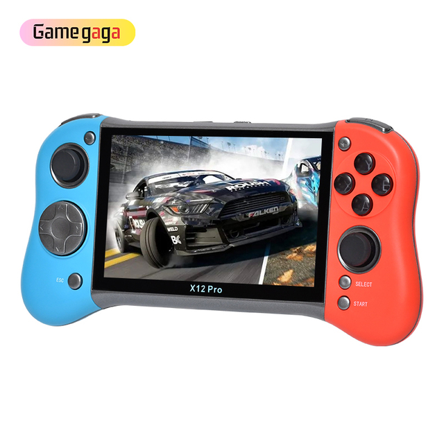 X X12 PRO Handheld Game Console 5.1 Inch HD Screen Support Dual Wired Controllers Multi Emulator AV Output Portable Retro Arcad