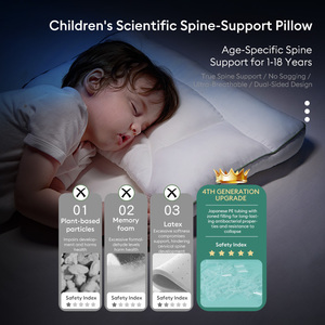 หมอนรองคอแบบท่อ PE หมอนรองตามหลักสรีรศาสตร์สำหรับเด็กวัยหัดเดินเด็กผู้ชายและเด็กผู้หญิง - Product Image 4