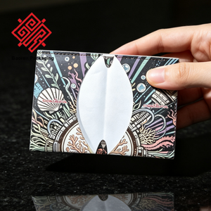 Custom Printed 1072D Tyvek Micro <b>Wallet</b> <b>RFID</b> <b>Blocking</b> Water Resistant Dupont Tyvek Paper Card Holder - Product Image 3