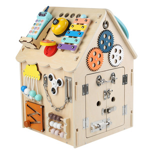 Juguete Montessori, Tablero de Actividades, Casa de Madera para Niños, Tablero de Actividades Montessori, Juguete de Aprendizaje de Habilidades para la Vida, Regalo - Product Image 6