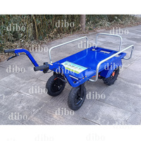 Equipo de Manipulación de Materiales de Construcción, Carretilla Transportadora de Alta Potencia para Huertos, Carretilla Eléctrica de Plomo-Ácido