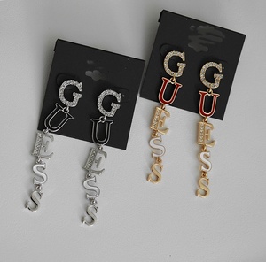 Pendientes de Cristal de Alta Calidad con Forma de Signo de Interrogación, Pendientes Triangulares de Moda para Fiesta - Product Image 6