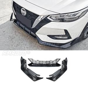 Para Nissan Sylphy 2020-2022, Kit de carrocería con difusor y divisor de labio para parachoques delantero, negro brillante, pieza de modificación y protector de parachoques - Product Image 3