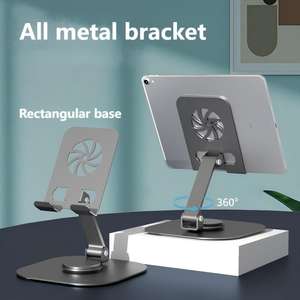 Support de téléphone portable pliable en alliage d'aluminium, flexible et réglable à 360 degrés, avec design anti-fuite pour regarder la télévision - Product Image 2