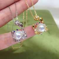SHDIYAYUN gros baroque perle d'eau douce pendentif crabe en forme de conception collier perle bijoux