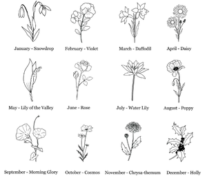 Nuevo estilo, simplicidad, flor de <span class=keywords><strong>nacimiento</strong></span> de acero inoxidable, hecho a mano mes de <span class=keywords><strong>nacimiento</strong></span>, collar con nombre personalizado para mujer - Product Image 5