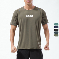 Camisetas de entrenamiento transpirables para hombre, ropa deportiva de secado rápido para gimnasio, holgada, venta al por mayor