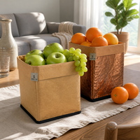 Sac de rangement en papier kraft lavable, imperméable, résistant aux déchirures, écologique, multi-usages, pochette organisatrice pour documents, maison, voyage, OEM Factory