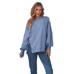 À la mode reine femmes sweats surdimensionnés sweats à capuche chemises à col rond tenues d'automne mode adolescentes Y2k vêtements d'hiver - Product Image 3