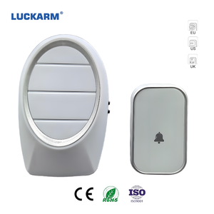 핫 세일 무선 도어벨 방수 버튼 <span class=keywords><strong>4</strong></span>단계 볼륨 조절 설치 쉬운 플러그인 도어벨 - Product Image 1