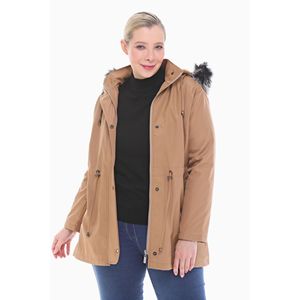 Manteau court en fourrure de vison pour femmes grandes tailles - Product Image 3