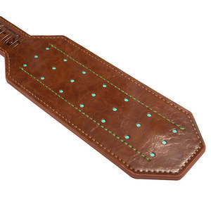 Durable bout à bout sexe pagaie en bois PU cuir fouet Bondage Couple SM fessée - Product Image 4