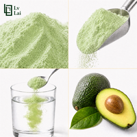 Wateroplosbaar Avocado-extract Avocado Poeder 100% Natuurlijk Voedsel 25 Kilogram in Bulkverpakking voor IJs, Dranken