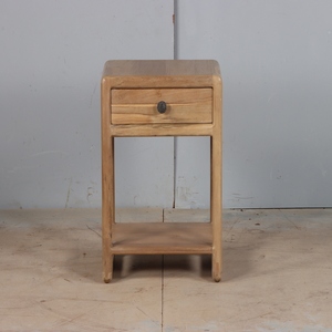 Modern Wooden Bedside Table with Soft Closing Drawer and Open Storage Shelf Bedroom Side <b>Cabinet</b> Furniture for Home and Hotel - Product Image 1