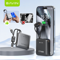 Produits populaires d'usine BAVIN PC1137S 22.5W 10000mah Ultra Mini Power Bank avec chargeur de type C Câble USB C