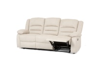 Canapé inclinable manuel intelligent 3 places en tissu imperméable avec table escamotable, mobilier de salon, usine OEM