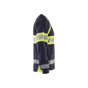 BLAKLADER - 3510103088335XL T-shirt manches longues haute visibilité Bleu marine/jaune-EAN 7330509799369 HI-VIS WORKWEAR - Product Image 5