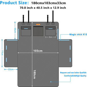 OEM ODM Tamaño grande Ajuste universal Asiento de coche impermeable para perros Antiarañazos Antideslizante Durable Plegable Alfombrilla para maletero de coche para perros - Product Image 5