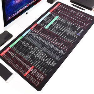 Grand tapis de souris personnalisé avec logo imprimé, matériau imperméable, caoutchouc antidérapant, tapis de bureau, tapis de souris avec raccourcis clavier - Product Image 1