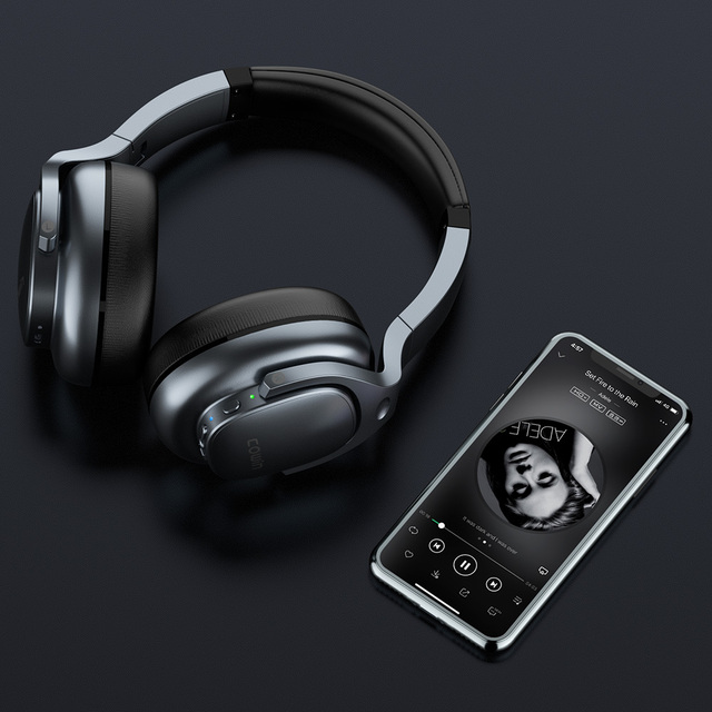 E9 Active Noise Cancelling Hybrid Headphones BT Headphones with Microphone Deep Bass Wireless Headphones