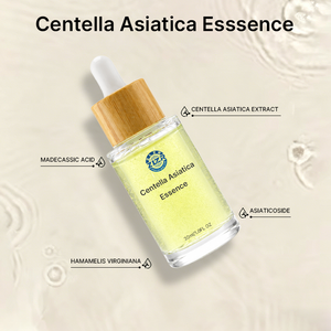 Herbal Cica Hydrating <b>Face</b> Serum Calming Redness Relief Antioxidant Essence Glass Dropper Bottle - Product Image 3