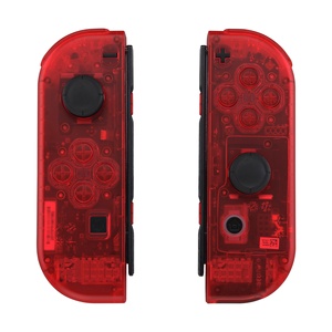 Nintendo <span class=keywords><strong>Switch</strong></span>에 대한 NS 게임 패드 컨트롤러 하우징 케이스 커버에 대한 eXtremeRate 도매 클리어 레드 교체 쉘 - Product Image 2