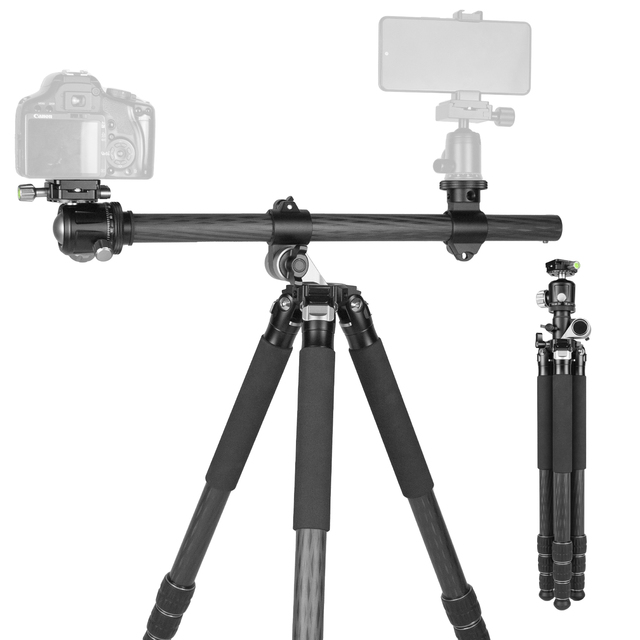 CatTail HZ-1 Lightweight and Portable 29mm Carbon Fiber Tripod Adjustable Horizontal Axis for Outdoor Travel Photography