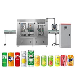 <b>Small</b> Automatic Mechanical Motor & <b>Pump</b> Plastic Glass Jar Soda Filling High Accuracy Beverage Canning Machine - Product Image 2