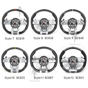 Fibre de carbone pour Benz <span class=keywords><strong>AMG</strong></span> C63 E63 W213 G500 S63 S500 S320 W205 W206 A45 W204 LED Volant complet Support Durable Accepter - Product Image 5