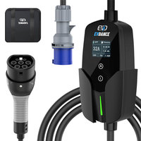 EVDANCE 2 Level 2 Pengisi Daya EV Portabel 7 KW Tipe 2 Pengontrol Evse 32A Portabel Pengisi Daya Grosir Tipe 2 Pengisi Daya EV