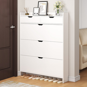 Color café diseño moderno madera Flip Zapatero almacenamiento organizador caja gabinete <span class=keywords><strong>para</strong></span> almacenamiento de <span class=keywords><strong>zapatos</strong></span> - Product Image 2