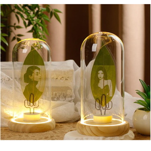 Hot Bán Lá Khắc Thủy Tinh Bìa Hình Ảnh Trong Suốt Khung Khắc Laser Lá Khung Ảnh Cho Trung Có Kích Thước Lá - Product Image 1