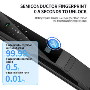 قفل باب ذكي بكاميرا تويا يعمل بالواي فاي مع التحكم عبر SDK IP، يدعم التعرف على الوجه وكلمة المرور وبصمة الإصبع والبطاقة الرئيسية للمنازل والفنادق والشقق والأماكن العامة - Product Image 4