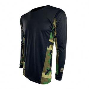 เสื้อตกปลาผ้าโพลีเอสเตอร์แบบซับเหงื่อสำหรับผู้ชายเสื้อตกปลาแห้งเร็วแบบตาข่ายระบายอากาศ50 + ป้องกันแสงแดด - Product Image 4