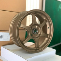 Rines Deportivos de Aluminio Fundido para Autos de Pasajeros de 14, 15 y 16 Pulgadas, Rines Modificados de 5 Radios para Tiida, Bluebird, Focus, Cavalier