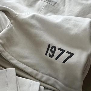 Pantaloncini Sportivi Casual Estivi da Uomo FOG Fear of God 1977, Marchio <span class=keywords><strong>di</strong></span> Moda Americano, in Tela Lavorata a Maglia a Doppia Linea con Coulisse Digitale - Product Image 4