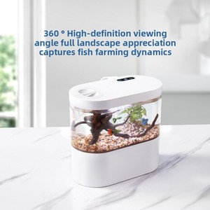 가정용 비교체식 금붕어 수조 탁상형 자순환 생태조경 어항 - Product Image 3