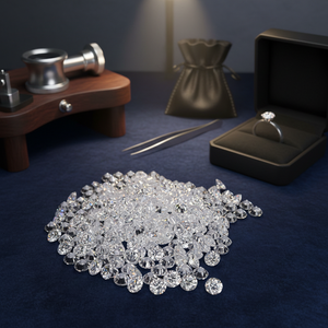 Diamants naturels en vrac de 2.60mm à 3.30mm ronds de couleur D-E avec lot de clarté VVS2 - Product Image 3