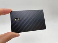 Double interface NFC Metal 24k or mirow gold Card Emv Chip Slot Tap To Pay Contactless avec hico magnetic stripe