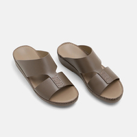 Sandales arabes SHIKOL en cuir pleine fleur italien de qualité supérieure, douces et confortables, cousues à la main, pantoufles de luxe personnalisées de Dubaï pour un usage quotidien