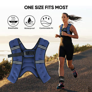 Customized 15/20/25/30LB <b>Strength</b> <b>Training</b> Adjustable Running Weight Vest With Pocket for Walking - Product Image 5