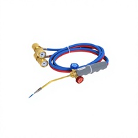 Torche de soudage et de découpe oxyacétylène/propane à double tuyau, design en cuivre plaqué, double interrupteur, garantie 1 an