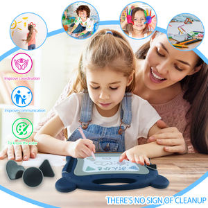 لوحة رسم مغناطيسية للأطفال قالب رسم رسومات كرتونية زرقاء لوحة رسم للرضع تعلم الأولاد البنات هدية معتمدة من CPC - Product Image 5