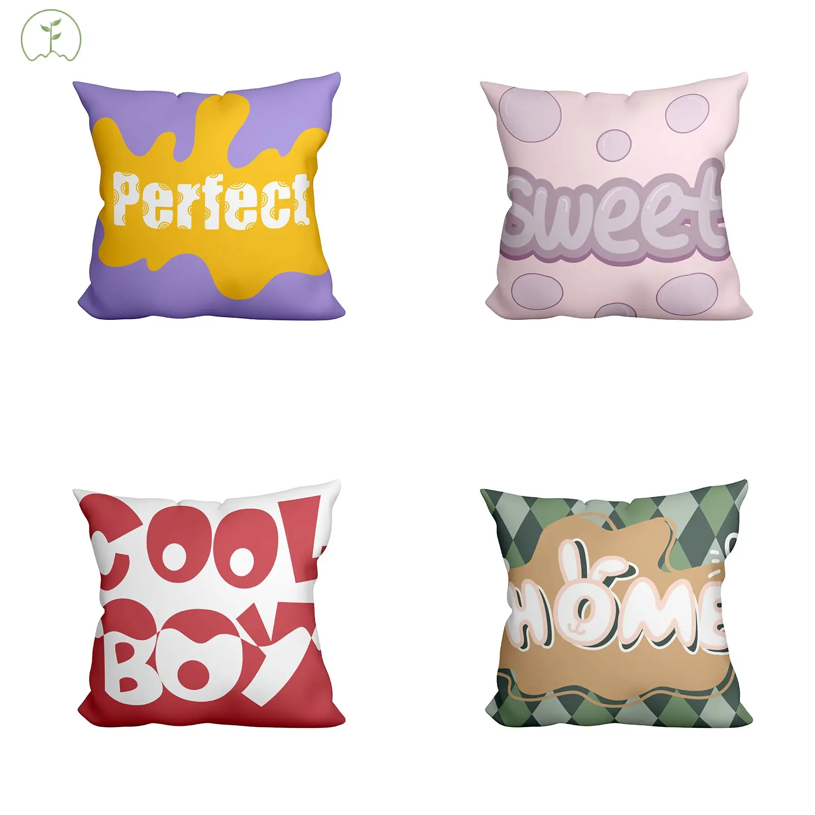 Buatan tangan desain baru sarung bantal sederhana sarung bantal sofa lempar 45x45 penutup bantal dekoratif sublimasi